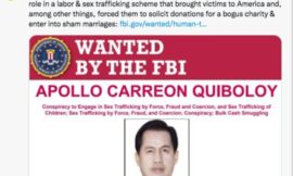 FBI-most wanted                                              Christian Filipino Pastor                                     Apollo Carreon Quiboloy