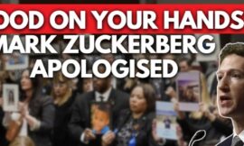 ” Blood on your hands “.                   Mark Zuckerberg was accused in  fiery Senate hearing on.               internet child safety.