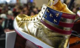 Trump’s Golden Sneakers.