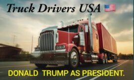 U.S.Truck drivers support for                Donald Trump.